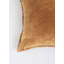 Coussin décoratif | Coussin décoratif en velours de coton délavé à la pierre avec bords décoratifs cousus à la main - 18 po x 18 po-112777833