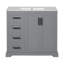 36" Modern Bathroom Vanity with Ceramic Sink, Soft-Close Door, Adjustable Shelf & 3 Drawers, Ample Storage.-2031218545-2031218551