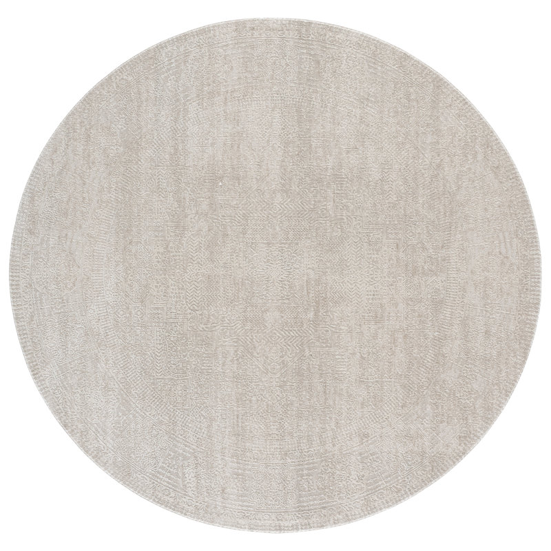 Reflection Performance Oriental Indoor Rug, 6'-7" x 6'-7" Round