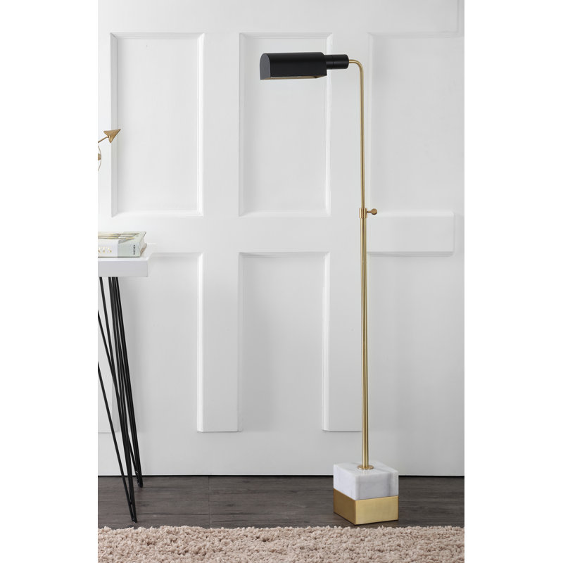 Ridenour 56.5'' Brass Gold Task Floor Lamp