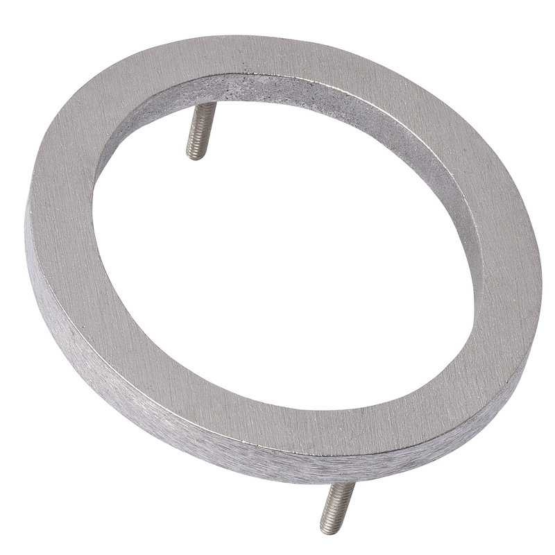 24 in. Flat Floating Mount House Number, Satin Nickel/Hunter Green, 0