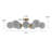 Murtie Sputnik Glass Semi Flush Mount -581593629-602714586