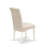 Barry Parson Dining Room Chairs - Cream Linen Fabric Upholstered Chairs, Set of 2, Linen White-1593636064-1593636065