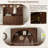ON-TREND Farmhouse All-In-One Hall Tree With Adjustable Shelves, Retro Arched Entryway Storage Bench, And 3 Cabinets-1986968514