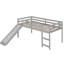 Lit mezzanine avec glissade, conception multifonctionnelle-536436593-536436594