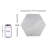 Supreme Tile Elegance Hexagon 7.7 in. x 8.9 in. Matte Porcelain Marble look Floor and Wall Tile-56390485