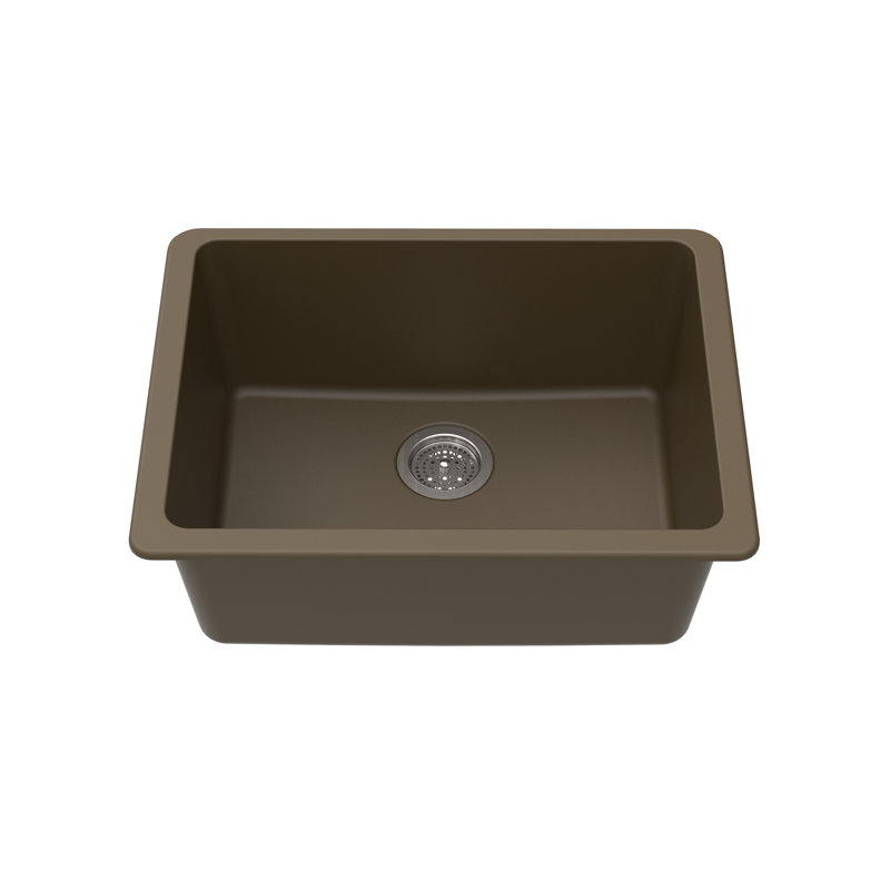 Évier de cuisine encastré L 25 po x l 19 po, Moka