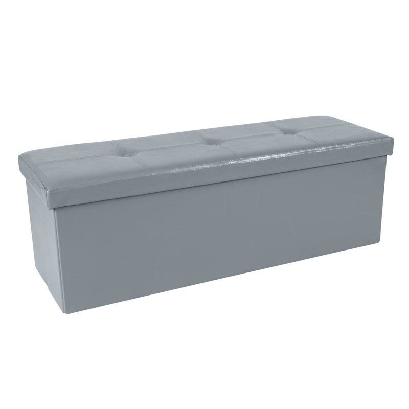 Repose-pieds pliable en similicuir Latitude Run®, Similicuir gris