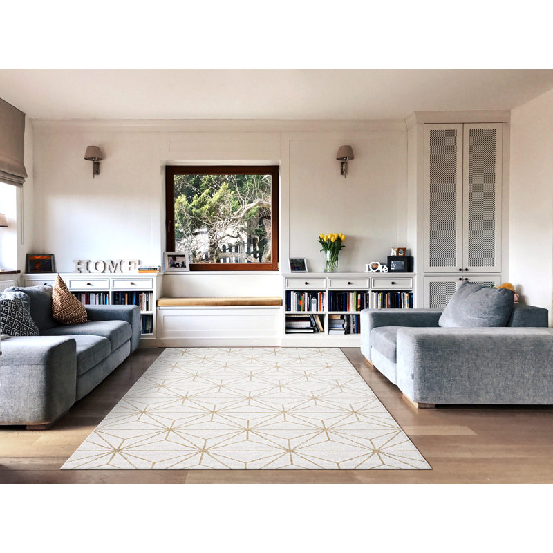 Adame Geometric Area Rug, Rectangle 133 x 195cm