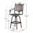 CAST ALUMINUM BAR STOOL