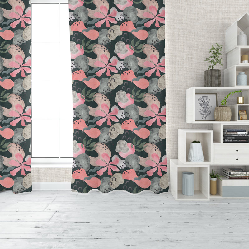 Kasie Room Darkening Curtain Pair, 20" W x 52" L