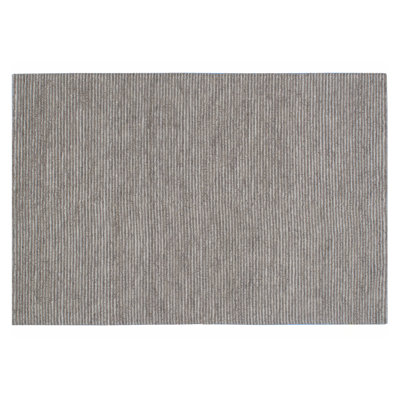 Tikka Striped Hand-Knotted Oyster Area Rug