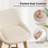 Ashwell Modern Swivel Upholstered 26.8'' Linen Counter Stool With Solid Wood Frame-1044971556