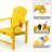 HDPE Patio Stackable Folding Adirondack Chair-1767226332