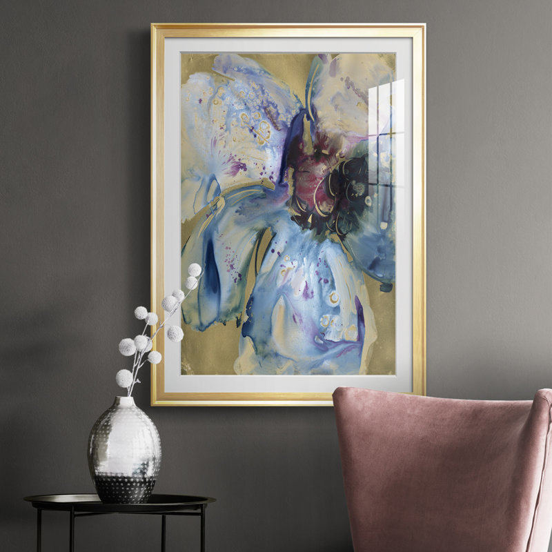 Beauté changeante I, reproduction encadrée de qualité supérieure - prête à être accrochée, Cadre doré