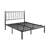 Rollingwood Vintage Low-profile Metal Bed Frame with Chevron-Inspired design Headboard-1106370825-1106370828