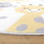 Hasson Kids Zoo Animals Penguin Llama Hippo Lion Bear Power Loom Cream/Grey/Yellow Rug-32691824
