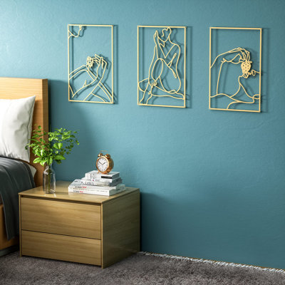 Glam Abstract Wall Decor on Metal
