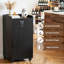 Poubelles commerciales avec porte-plateau et porte (2 pièces)