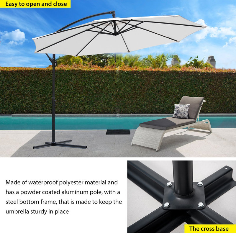 Melinda 300cm Cantilever Parasol