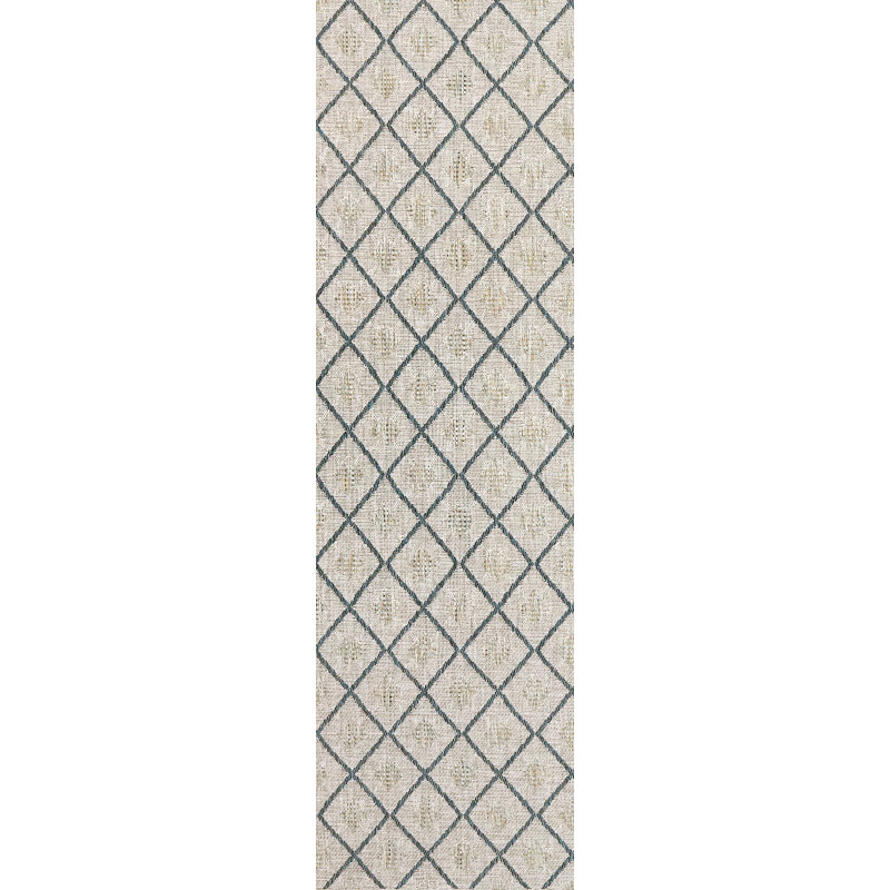 Joryn Geometric Indoor / Outdoor Rug, Runner 2'2" x 7'3"