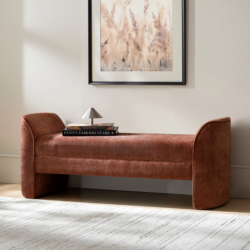 Banc rembourré Arlesia, Rouille