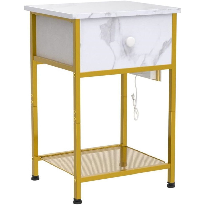 Keri 15.74'' W Metal Nightstand