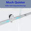 Porte de douche coulissante simple sans cadre l 56 à 60 po x H 60 po, verre trempé Sgcc épais de 1/4 po (6 mm), salle de bain / hôtel / appartement-121957771