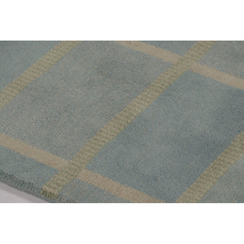 Art Deco Hand Knotted Wool Area Rug, Rectangle 8' x 10'