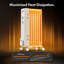 VonHaus 1500 Watt Electric Radiator Space Heater with Adjustable Thermostat