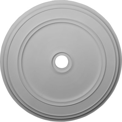 Endurathane Classic Ceiling Medallion, 41 1/8"OD x 4"ID x 2 1/8"P (Fits Canopies up to 5 1/2"), Factory Primed