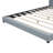 Gray Pu Leather Mother & Child Bed With Safety Guardrail