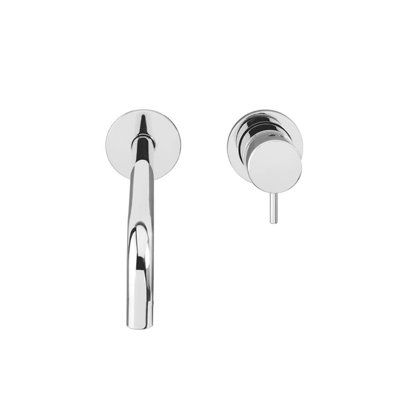 Steel Wall Mounted Bathroom Faucet