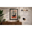 Whale in Geometry Mid-Century - Framed Print-1141309264-1141309294