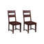Chaises de salle à manger Chaliyah en bois massif à dossier à lattes de 39 po brun foncé (ensemble de 2)-1378826153