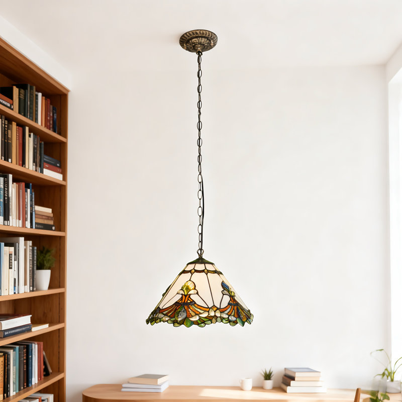 White Phoenix Tail Pendant Light