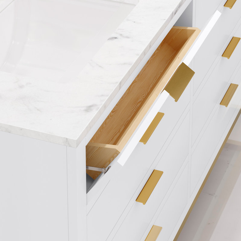 60'' W Double Vanity, Pure White, 60"