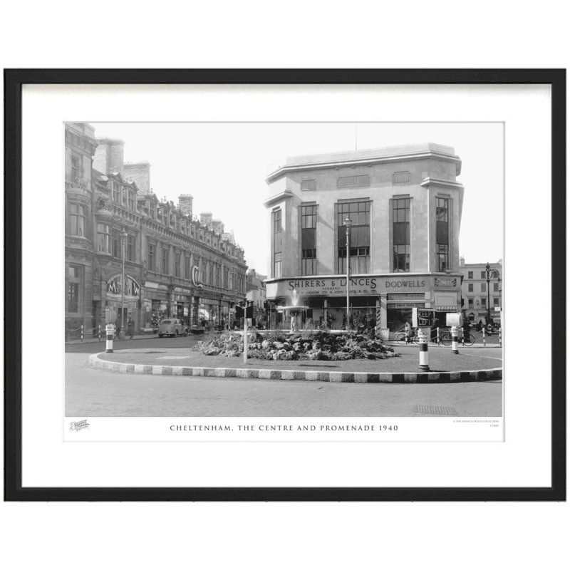 Cheltenham, the Centre and Promenade 1940 1 Piece Single Picture Frame Wall Art, 40cm H x 50cm W x 2.3cm D