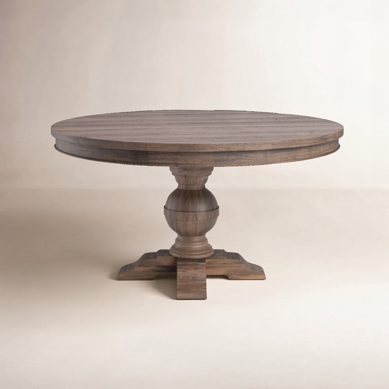 Table de salle à manger Marlowe, Teck vieilli, H 31 po x l 48 po x L 48 po