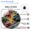 Horloge murale en verre 12 po