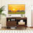 Mid Century Fluted TV Stand for 40" TV Console Table with Open Compartment