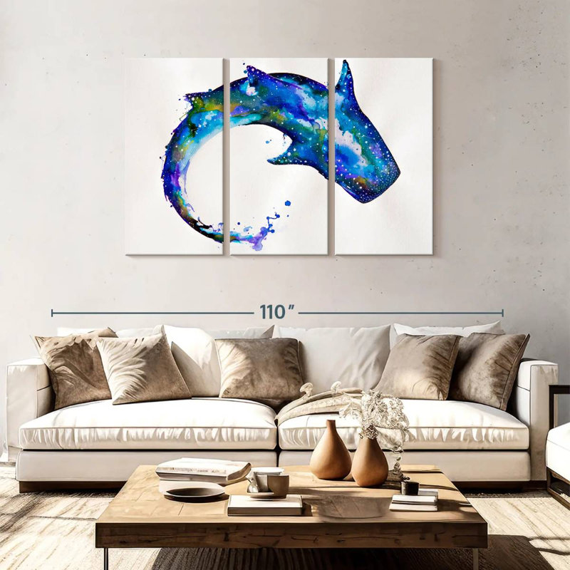 Brampt Celestial Shark, 48" H x 74" W