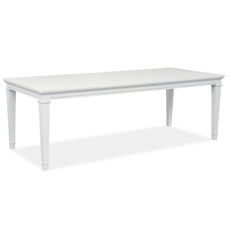 Table de salle à manger extensible Monti, Blanc