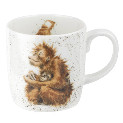 Royal Worcester Wrendale Designs Orangutangle Fine Bone China Coffee Mug