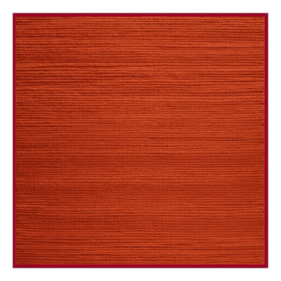 Tapis rouge uni lavable à la machine