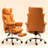 Ergonomic High Back Leather Executive Office Chair With Footrest & Lumbar Pillow-1243848150