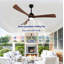 Ventilateur de plafond 62 po avec pales en bois 62 po-130156532