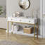 Console avec 3 tiroirs, table de vestibule, table de canapé étroite pour le couloir, salon, vestibule, bureau, couloir-20308401