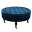 Repose-pieds de cocktail rond en velours Artilus-156708376