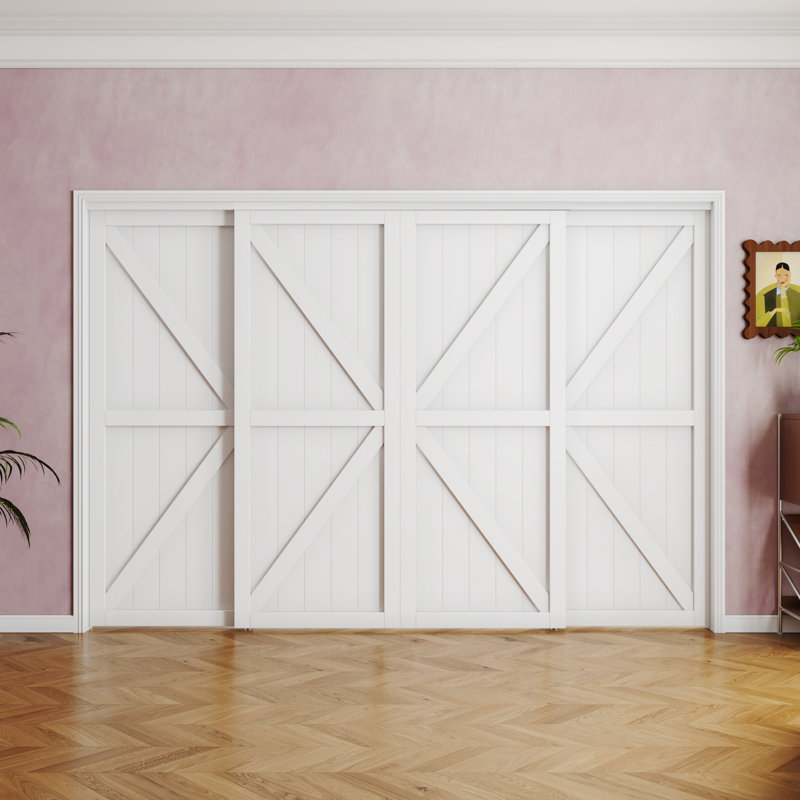 Porte de placard coulissante en bois K K Design Design, 144" x 80"